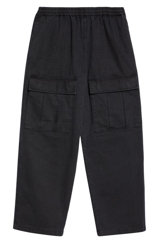 Acne Studios Organic Cotton Ripstop Cargo Pants In Black