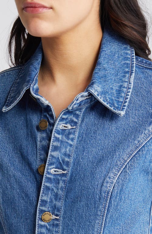 Rolla's Sailor Short Sleeve Denim Jumpsuit In Breaker