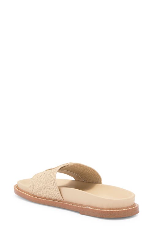 J/slides Nyc Jslides Raffia Slide Sandal In Sand Stretch