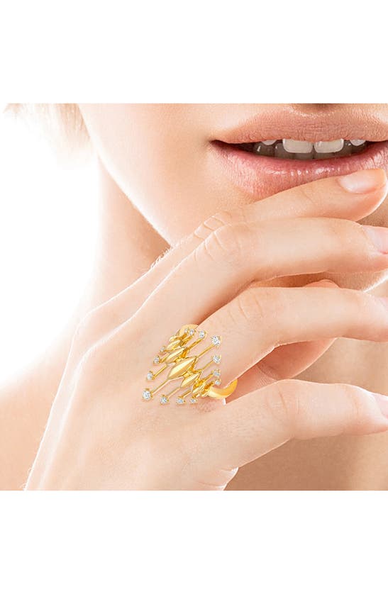 Shop Hueb Diamond Ring In Yellow Gold