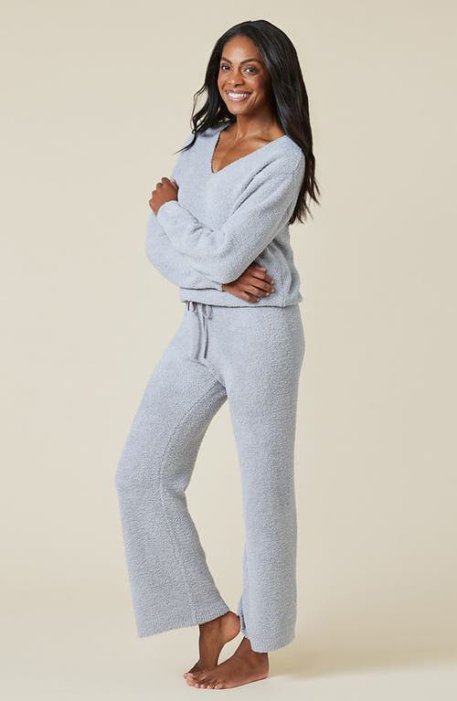 Softies Solid Marshmallow V-neck Lounge Set In Grey