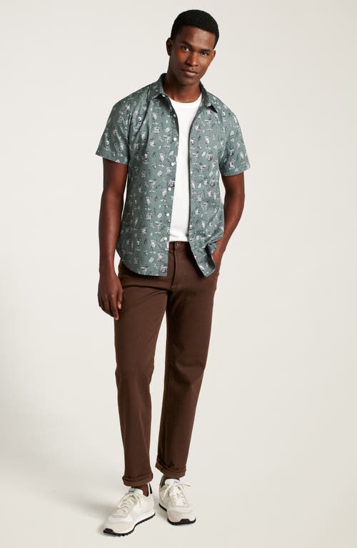 Shop Bonobos Riviera Cocktail Print Short Sleeve Stretch Cotton Button-up Shirt In Cocktail Hour V4 C19