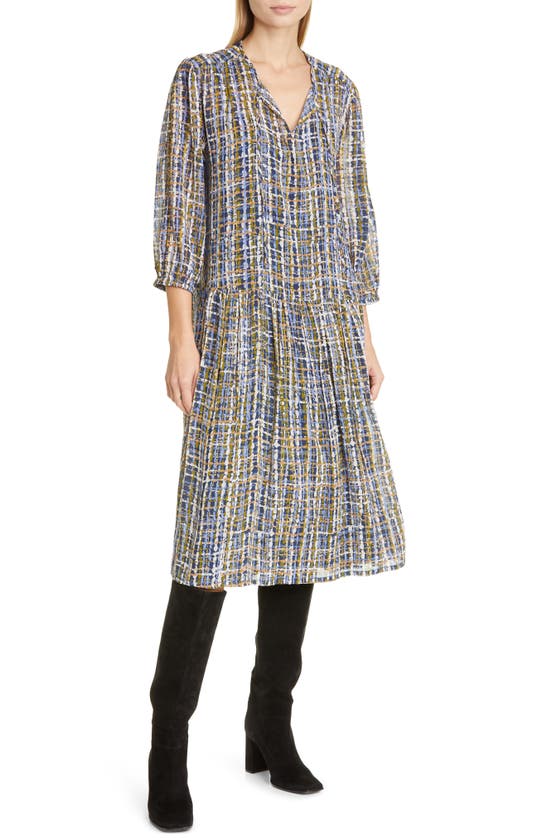 Masai Copenhagen Neldi Print Midi Dress In Black