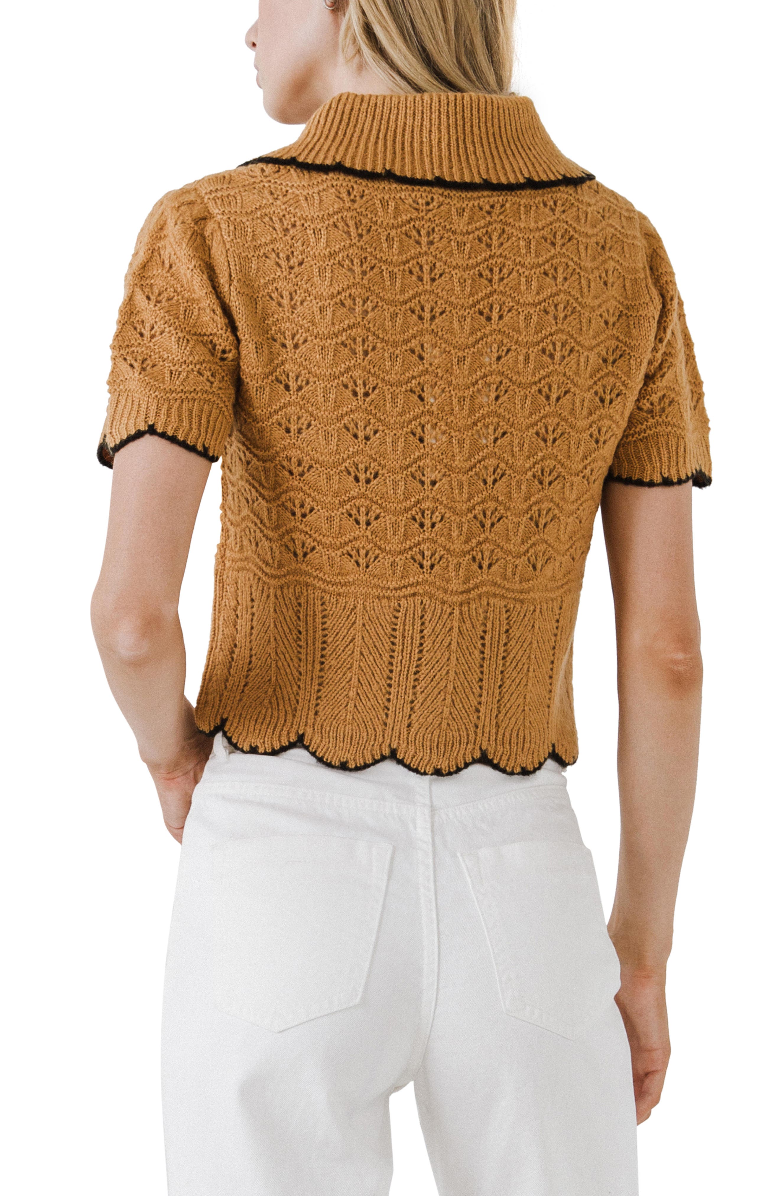 Endless Rose Mixed Stitch Crop Short 