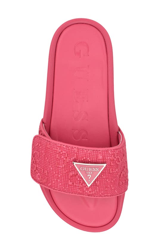 Shop Guess Callena Slide Sandal In Medium Pink