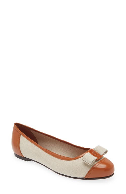 FERRAGAMO Varina Sun Flat Cognac at Nordstrom,