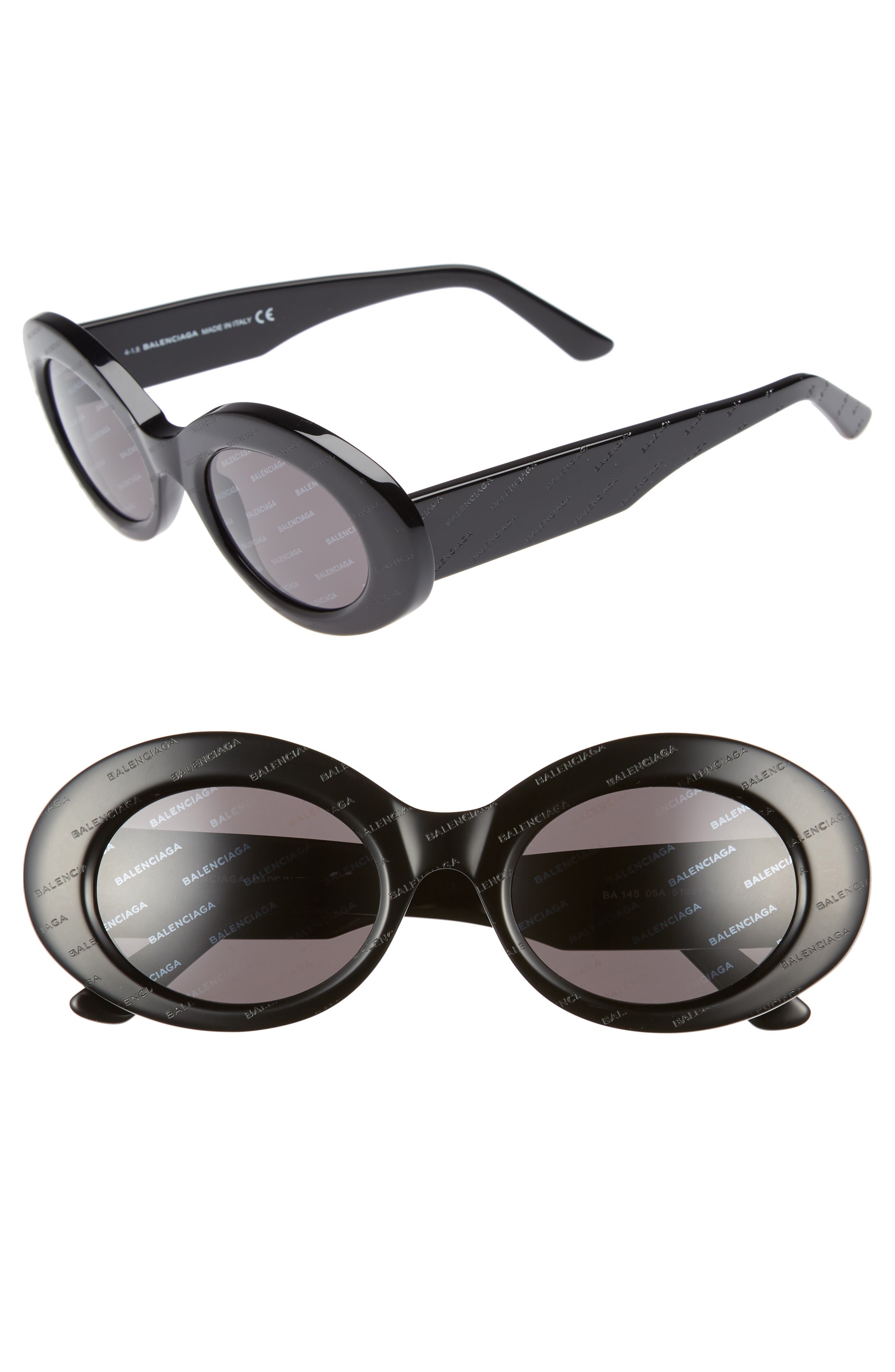 balenciaga oval sunglasses
