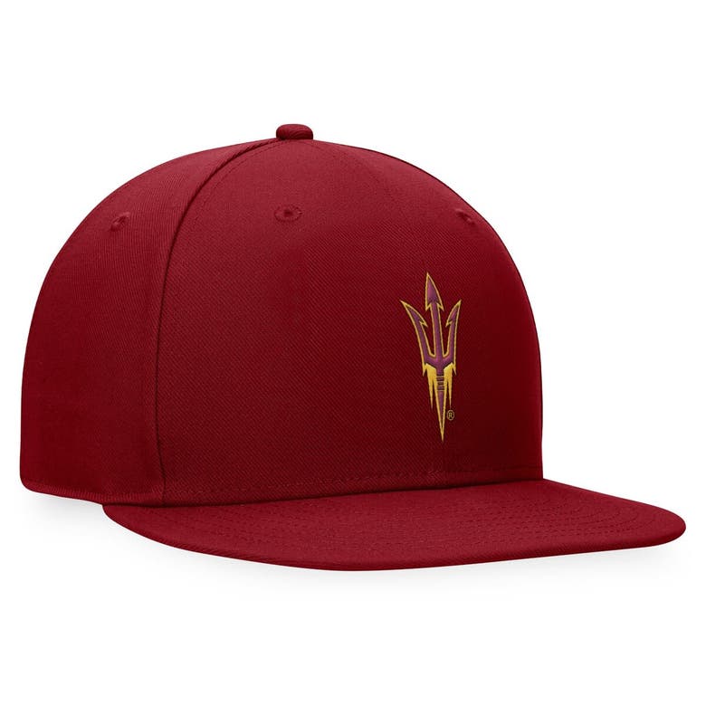 Shop Top Of The World Maroon Arizona State Sun Devils Fitted Hat
