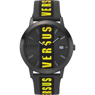 Versus Versace Barbes Logo Leather Strap Watch, 4m