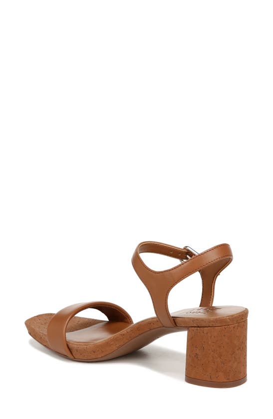 Naturalizer Izzy Ankle Strap Sandal In English Tea Leather