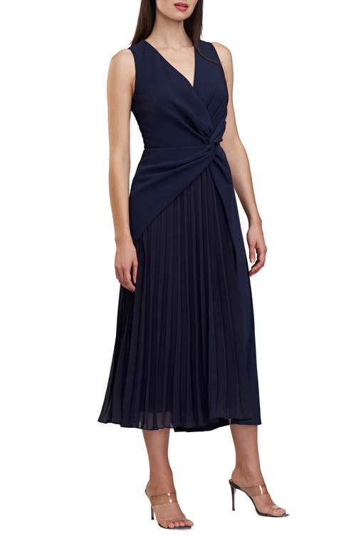 Shop Kay Unger Petra Stretch Cocktail Dress In Midnight