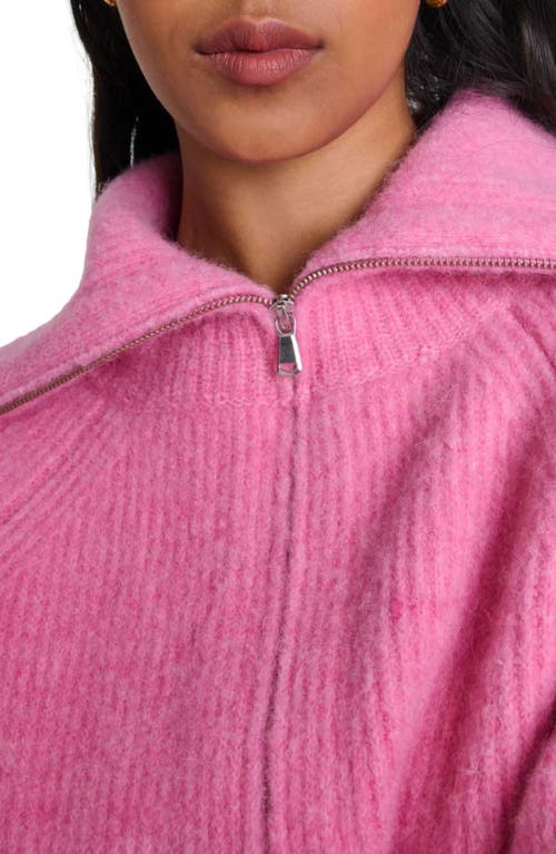 Shop Maje Wool-blend Cardigan In Pink