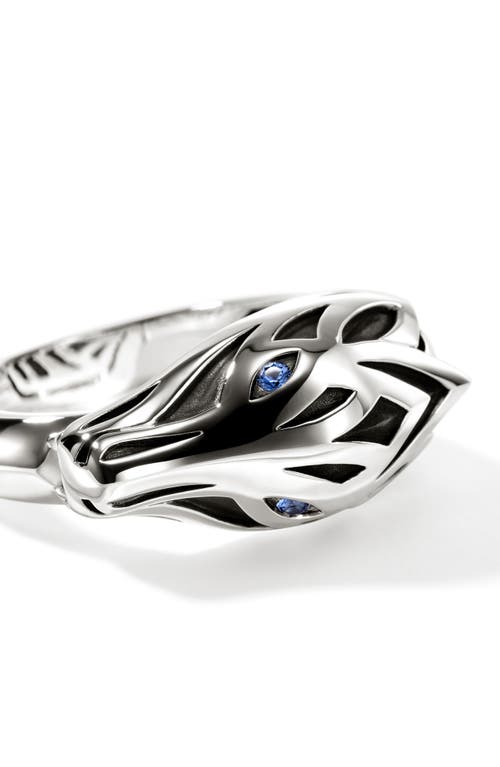 Shop John Hardy Naga Ring, Sterling Silver, Blue Sapphire