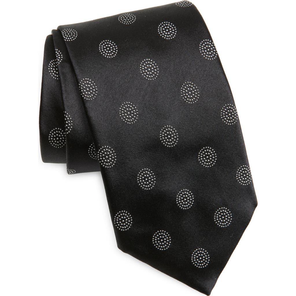 Dolce & Gabbana Dolce&gabbana Circle Silk Tie In N0004 Black/white