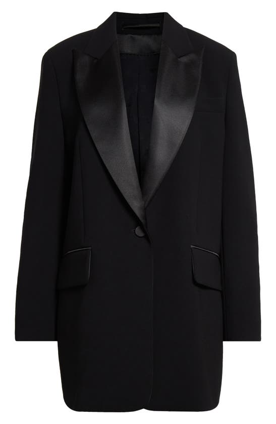 Shop Max Mara Dyser Oversize Dinner Jacket In Black