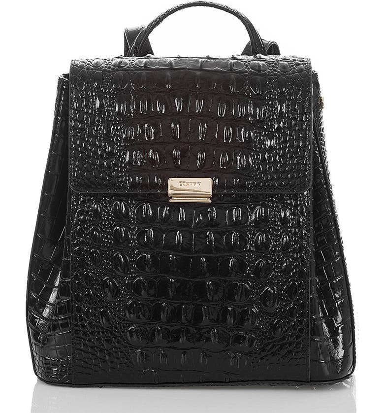Brahmin Margo Croc Embossed Leather Backpack | Nordstrom