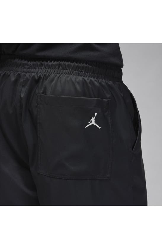 Shop Jordan Essentials Poolside Shorts In Black/ White