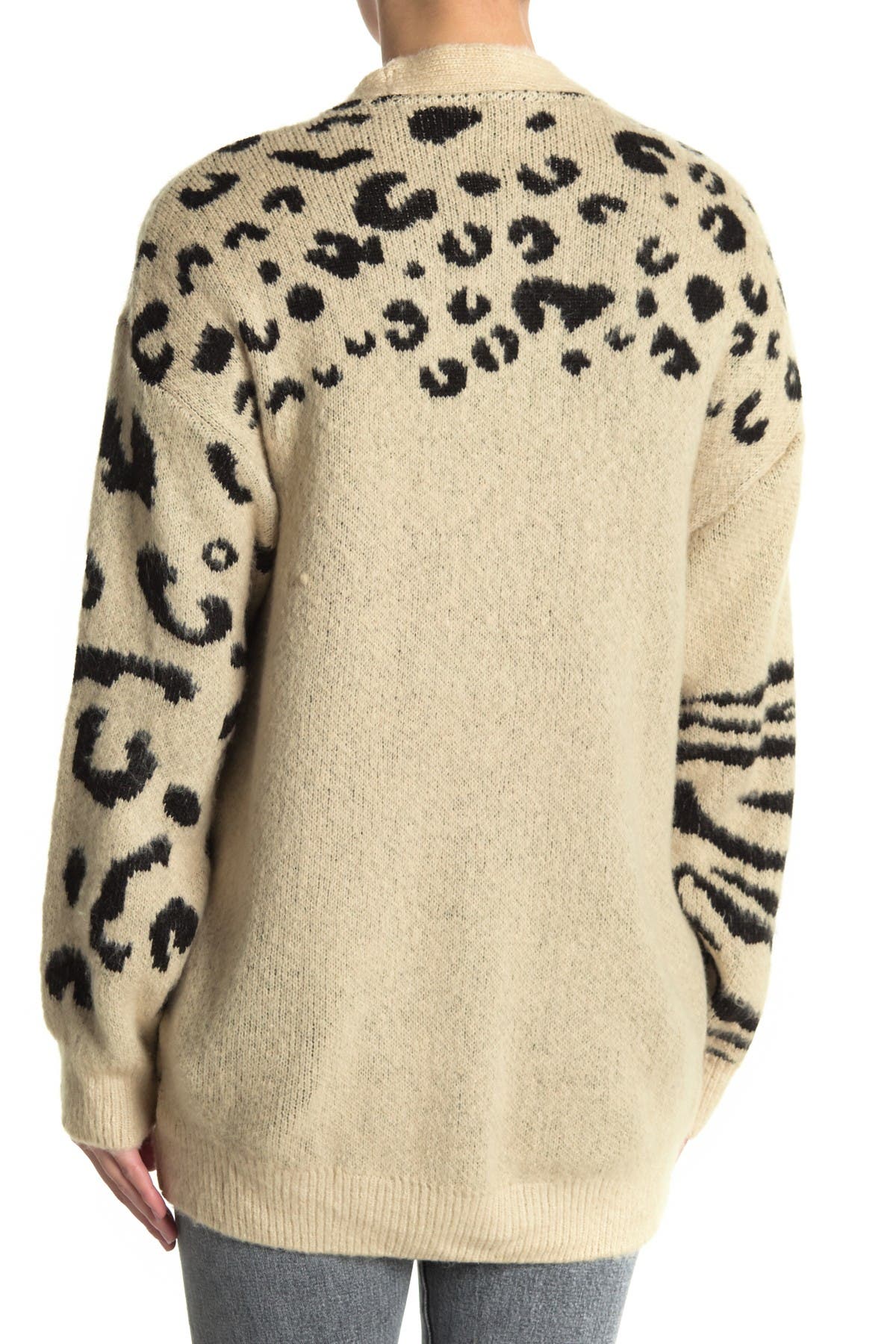 topshop leopard cardigan