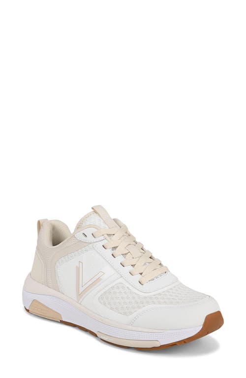 Vionic Strider Tech Walking Shoe In White/cream