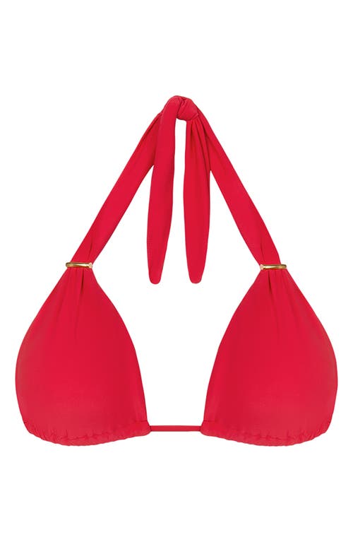 Vix Swimwear Bia Tube Bikini Top In Red