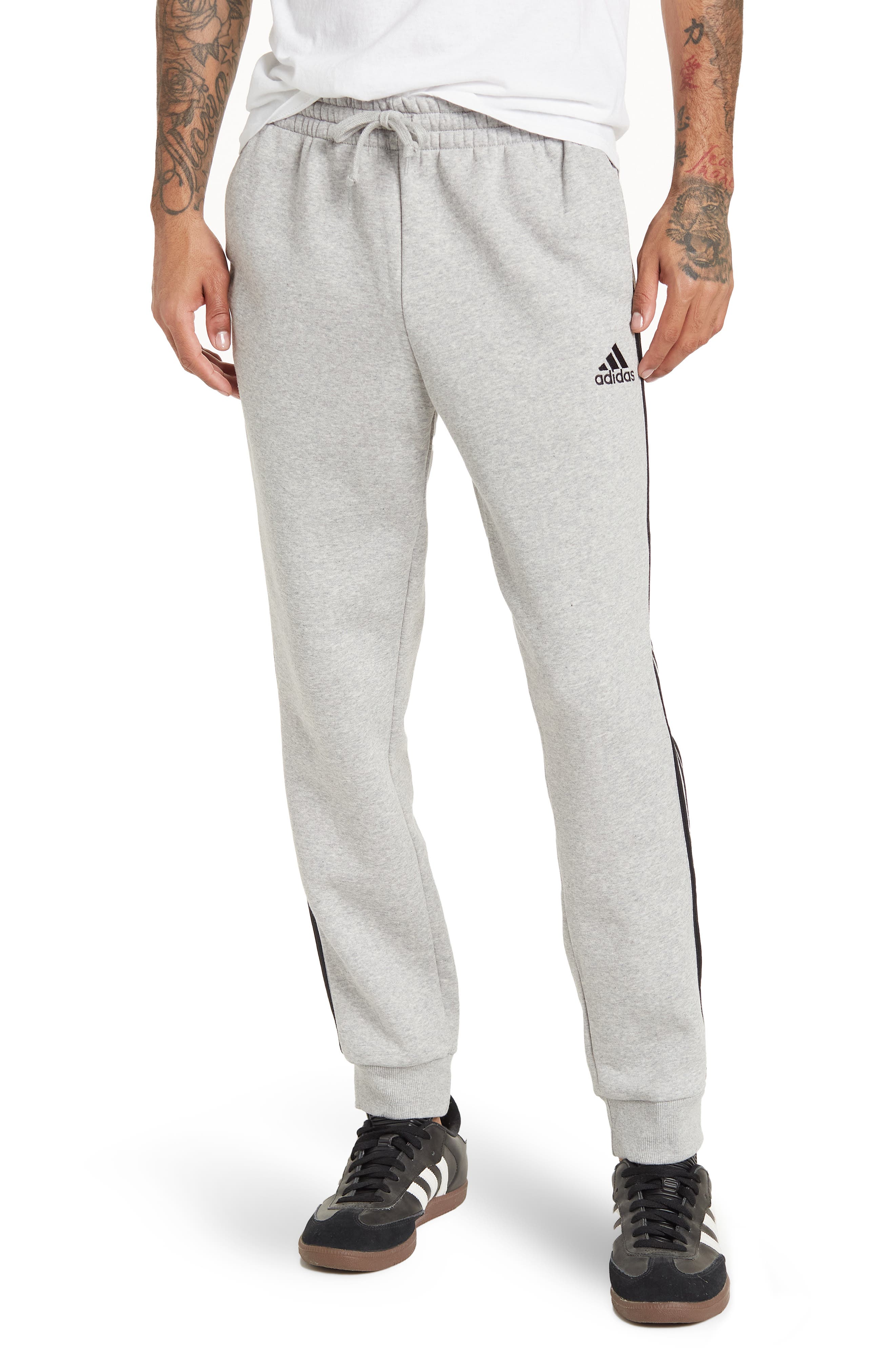 adidas originals 3 stripes fleece pants