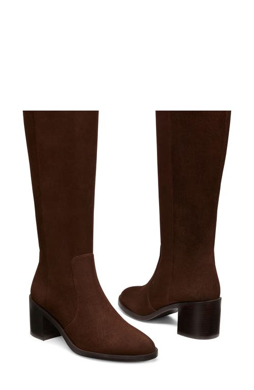 Shop Stuart Weitzman Esme Knee Hight Boot (women)<br /> In Walnut/dark Brown Suede