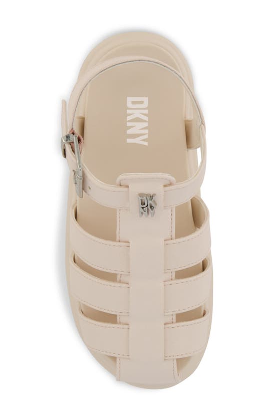 Shop Dkny Kids' Lucile Platform Sandal In Champagne