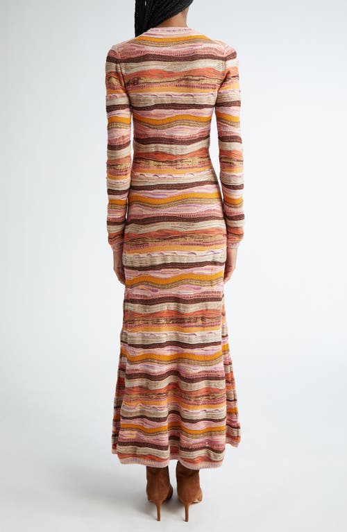 Shop Ulla Johnson Fauna Knit Maxi Dress In Sunset