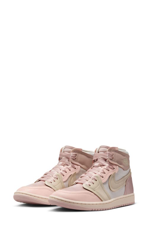 Jordan Air 1 High 'method Of Make' Basketball Sneaker In Pink Oxford/light Brown