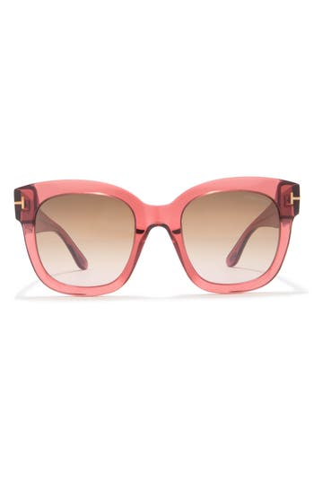 Tom Ford 52mm Square Sunglasses In Pink