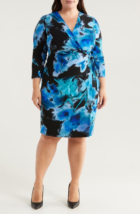 Essentials Cap-sleeve Faux-wrap Dress_S dames Gekleed