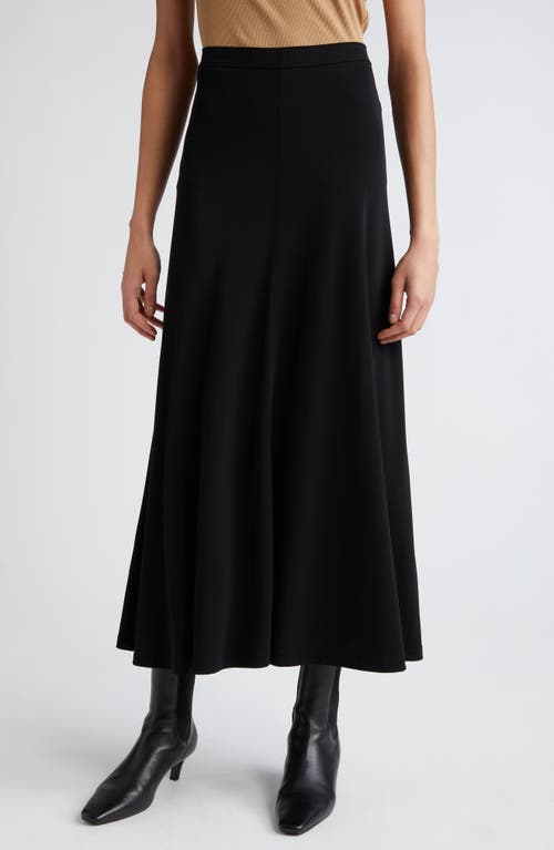 TOTEME Fluid Jersey Maxi Skirt Black at Nordstrom,