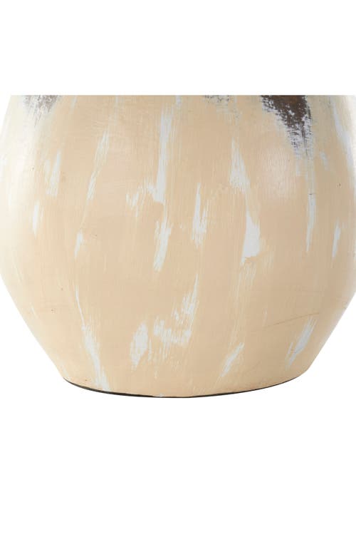 Ginger Birch Studio Ceramic Vase In Cream