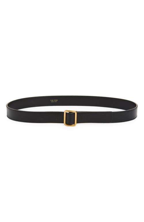 The Row Jin Leather Belt In Black Ang Bag