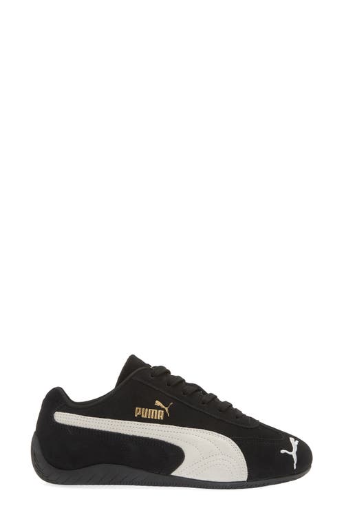 Puma 'speedcat' Black Sneakers With Logo Print On The Side And Logo Lettering On The Side In Black- White