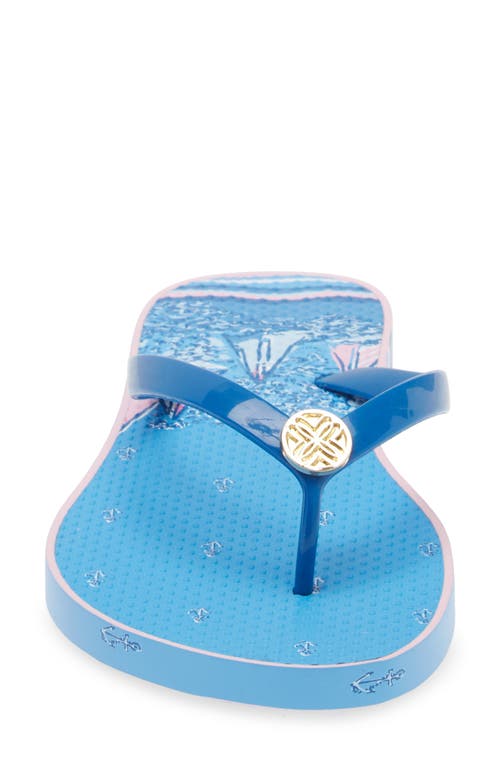 Shop Lilly Pulitzer ® Pool Flip Flop In Lunar Blue