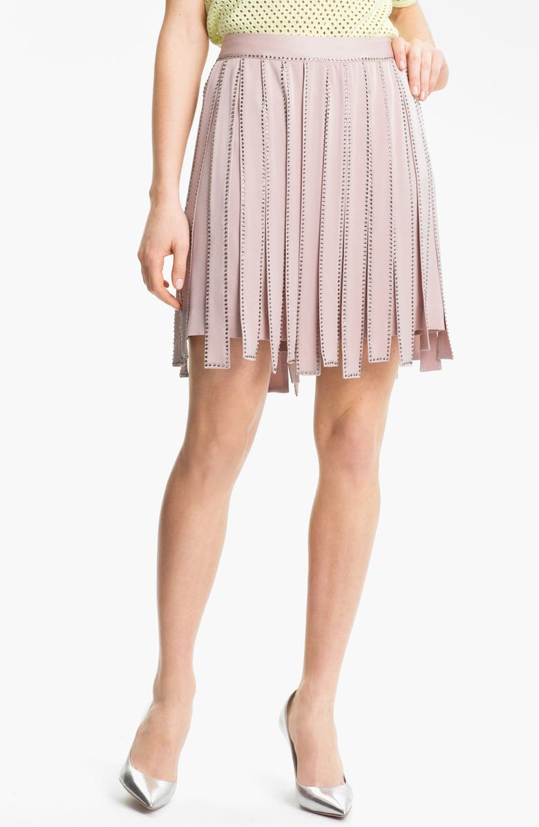 Milly 'Quinn' Embellished Silk Skirt | Nordstrom