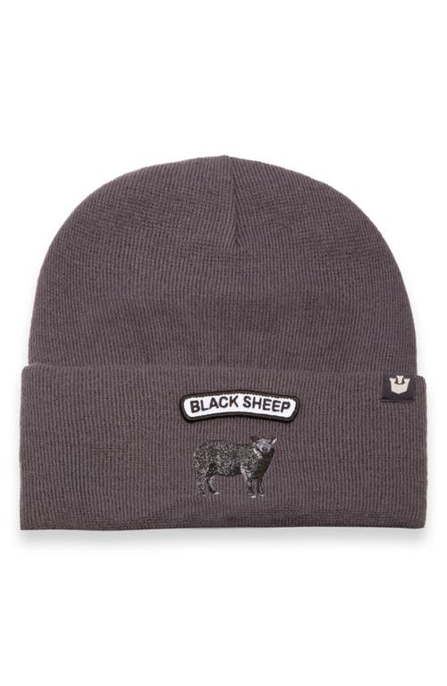 Goorin Bros . Soft Rock Black Sheep Merino Wool Blend Beanie In Charcoal