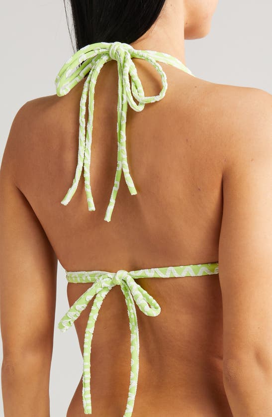 Shop Montce Lime Icing Strappy Bikini Top