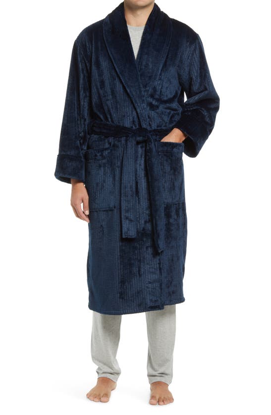 Daniel Buchler Plush Robe In Midnight