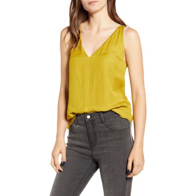 Chelsea28 Cross Back Jacquard Camisole, Green