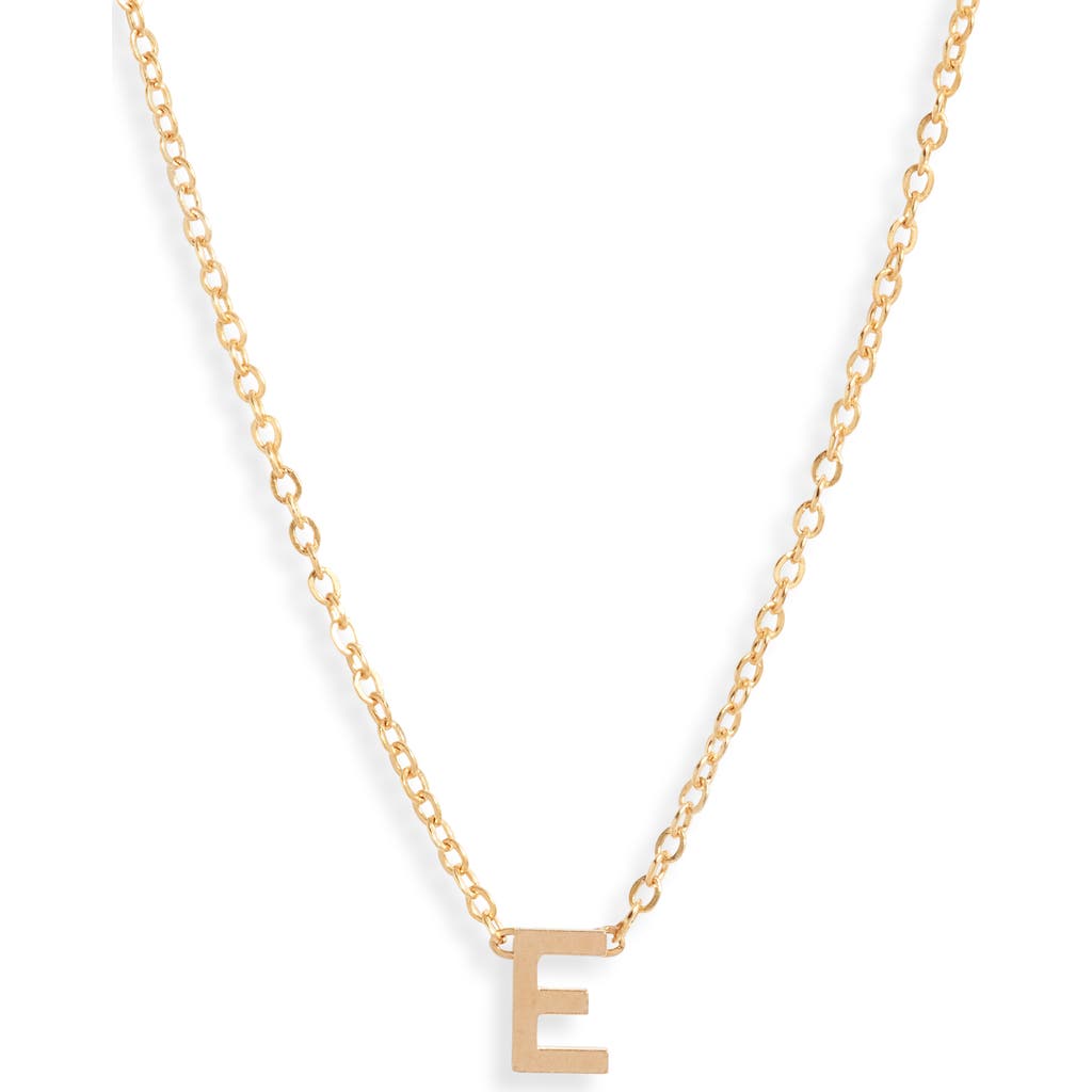 Set & Stones Cheyenne Initial Pendant Necklace In Gold/e