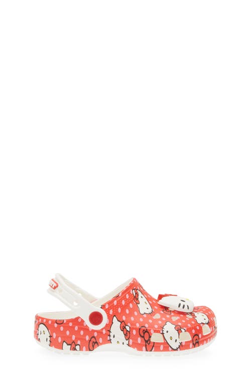 Crocs Girls Classic Clogs Hello Kitty In Red/multi