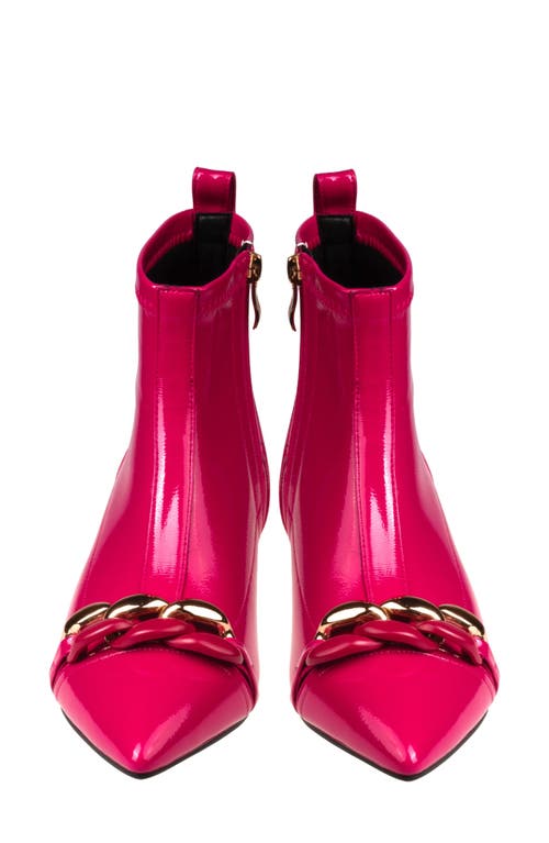 Ninety Union Milan Chain Bootie In Fuchsia