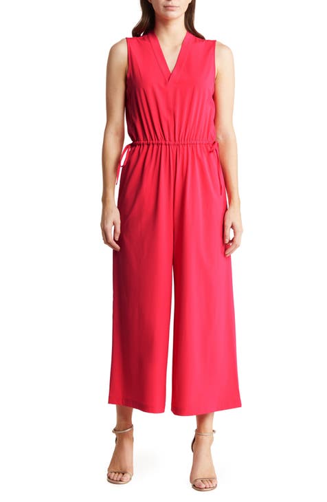 Comm V-Neck Sleeveless Jumpsuit