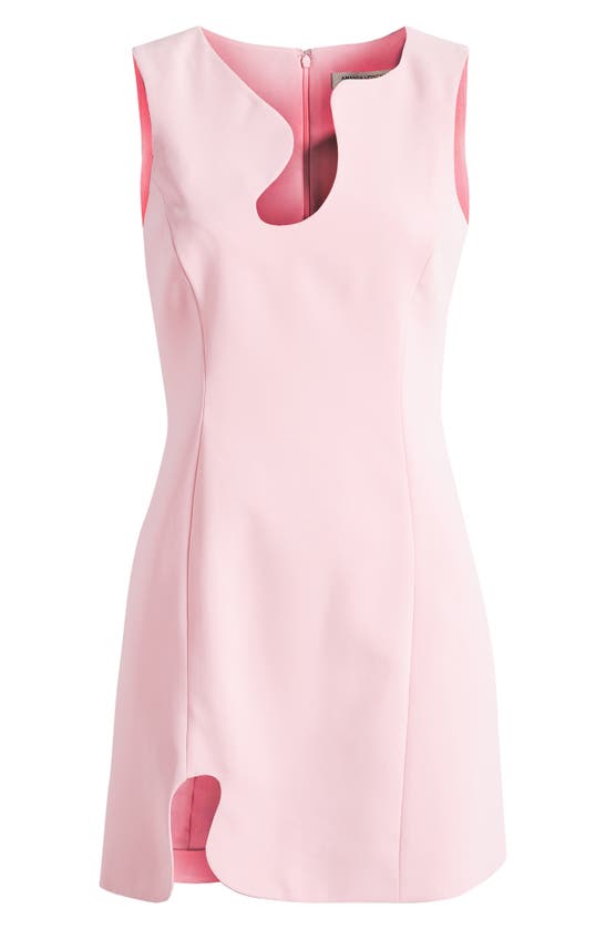 Shop Amanda Uprichard Puzzle Minidress In Antique Rose