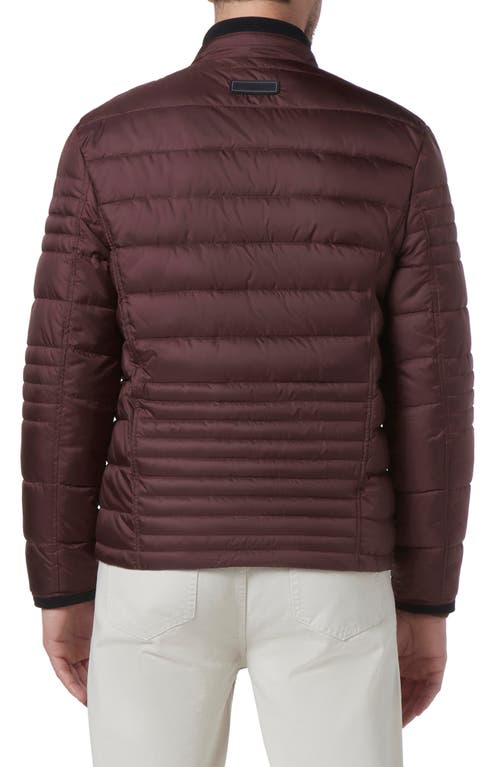 Shop Andrew Marc Grymes Packable Quilted Puffer Jacket In Oxblood