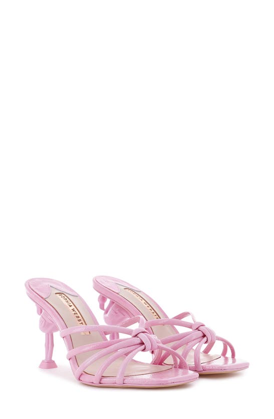 Sophia Webster Flo Flamingo Strappy Sandal In Blossom Pink