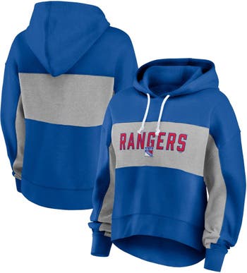 Men's Fanatics Branded Blue New York Rangers Make The Play Pullover Hoodie