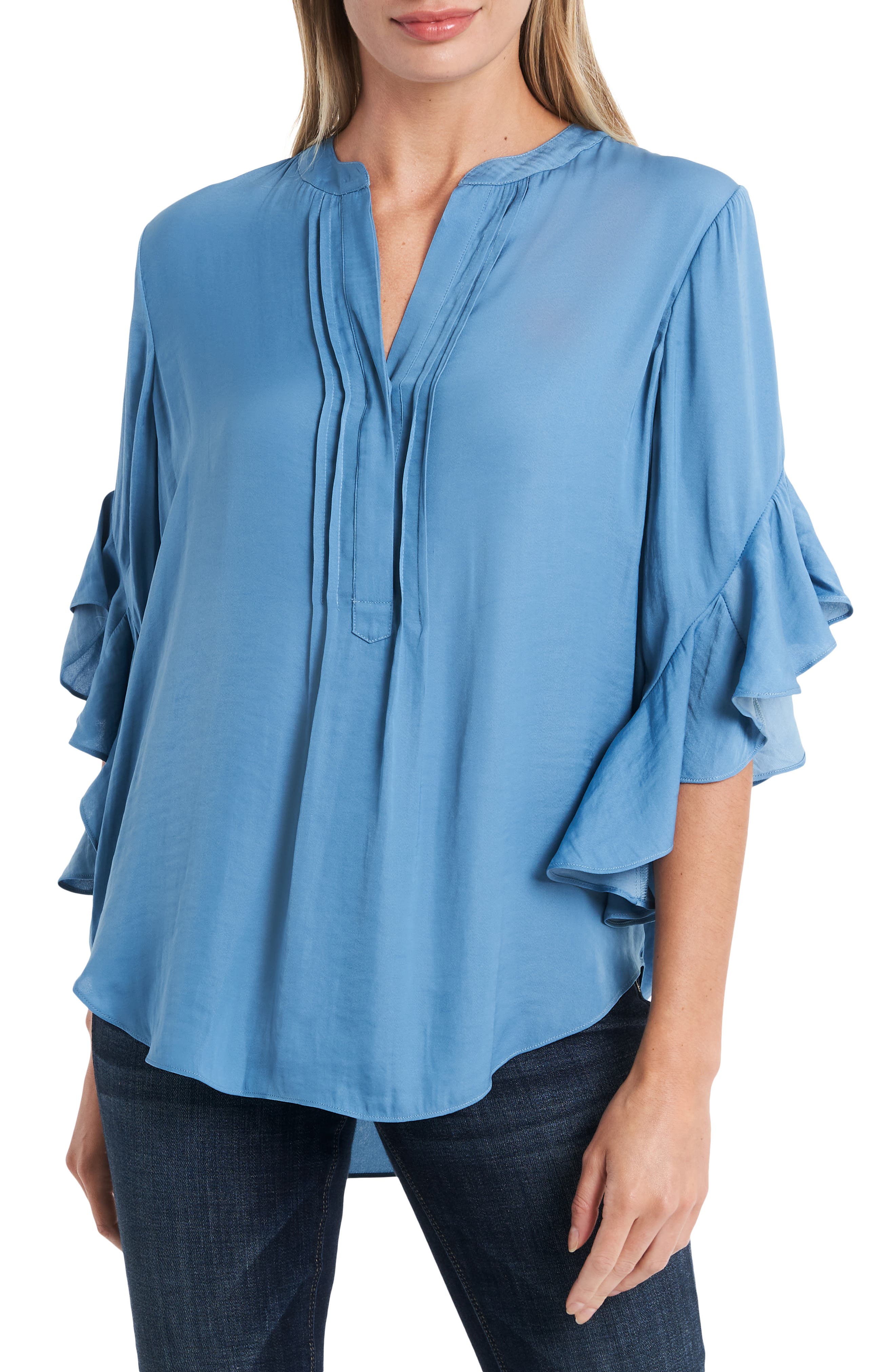 vince camuto ruffle blouse